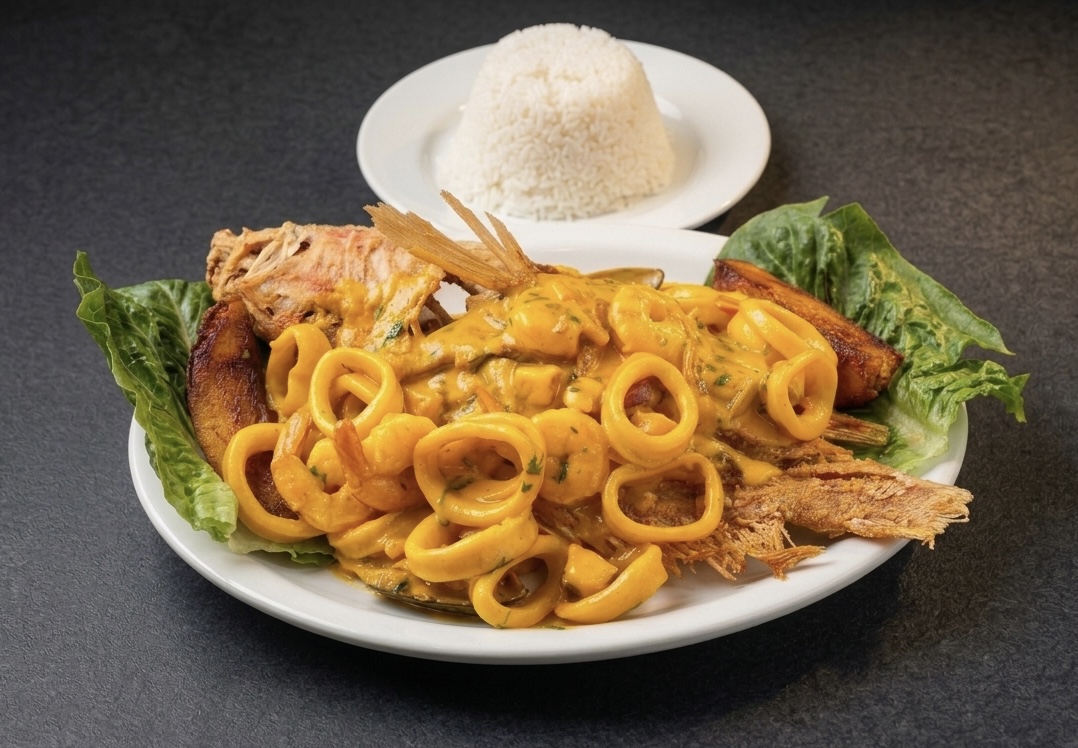 Pargo a lo Macho whole red snapper seafood sauce Miami